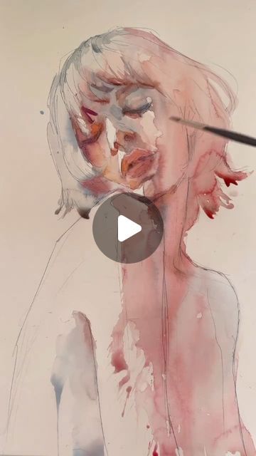 Watercolor Art Women, Agnes Cecile Watercolor, Agnes Cecile Art, Watercolor Masters, Watercolor Portrait Tutorial, Agnes Cecile, Portrait Tutorial, Watercolor Blog, Instagram Light