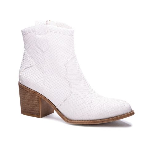 Dirty Laundry Shoes Unite Western Booties for Women in Snake White Dirty Laundry Shoes, Women Unite, Snake Boots, Unique Fits, Rugged Style, Western Booties, Dirty Laundry, White Boots, Chinese Laundry