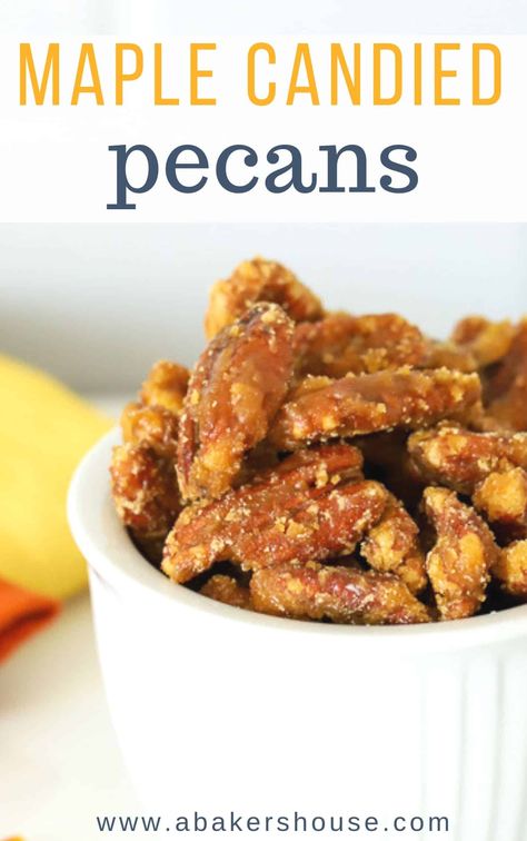 Maple Glazed Pecans, Glazed Nuts, Maple Pecans, Maple Recipes, Lemon Juice Benefits, Gift Homemade, Maple Candy, Glazed Pecans, Nut Snacks