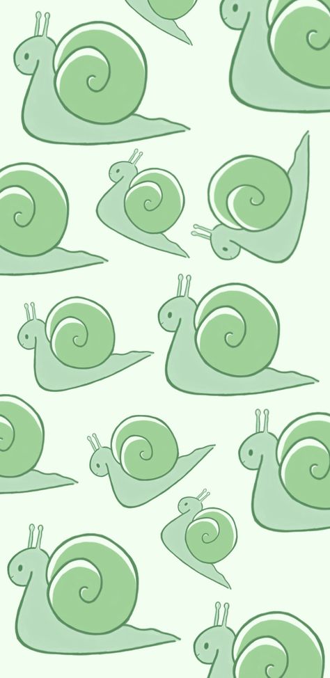 Snail Iphone Wallpaper, Snail Wallpaper Aesthetic, Cute Snail Wallpaper, Green Doodles Aesthetic, Snails Wallpaper, Snail Background, Aesthetic Snail, Snail Aesthetic, Snail Wallpaper