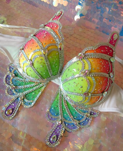 Rainbow Festival Outfit, Bunny Rave Outfit, Rainbow Corset, Rave Costume, Raver Girl, Rave Babe, Rave Fits, Festival Glitter, Rave Gear