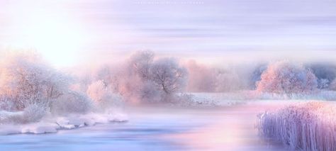 Winter Lockscreen, Pink Hour, Pastel Winter, Planner Themes, Winter Pastels, Winter Sunrise, Winter Princess, Winter Landscapes, Winter Fairy