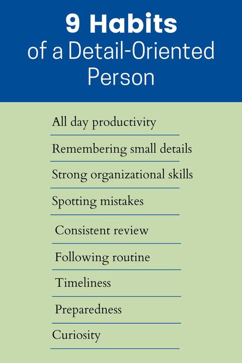 Habits and skills can be developed! Learn what you can do to become more detail-oriented. Developing Leadership Skills, Job Advice, Finding A New Job, Detail Oriented, Life In Order, Job Tips, New Skills, Leadership Skills, Career Development