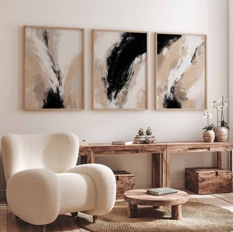 Triptych Wall Art, Gallery Wall Art Set, 3 Piece Wall Art, Wall Art Set Of 3, Neutral Wall Art, Art Set Of 3, Abstract Art Prints, Gallery Wall Set, New Wall