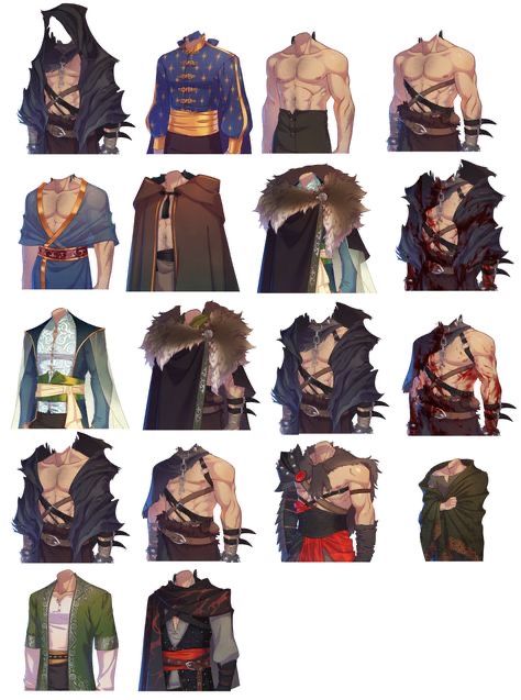 Warrior Outfits Men Drawing, Sorcerer Outfits Male, Bard Clothes Dnd Male, Noble Clothes Drawing, Fantasy Fits Male, Warrior Clothes Drawing Male, Male Medieval Clothing Art, Adventure Clothes Drawing Male, Botw Inspired Outfit