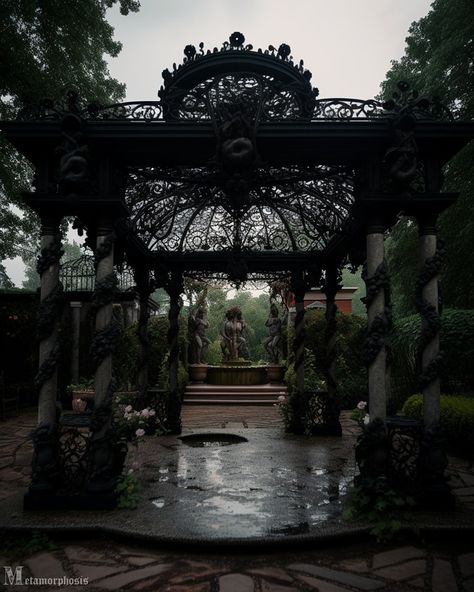 Dark Academia Garden, Goth Mansion, Goth Castle, Manor Aesthetic, Goth Architecture, Gothic Manor, Goth Houses, Castle Exterior, Dream House Aesthetic