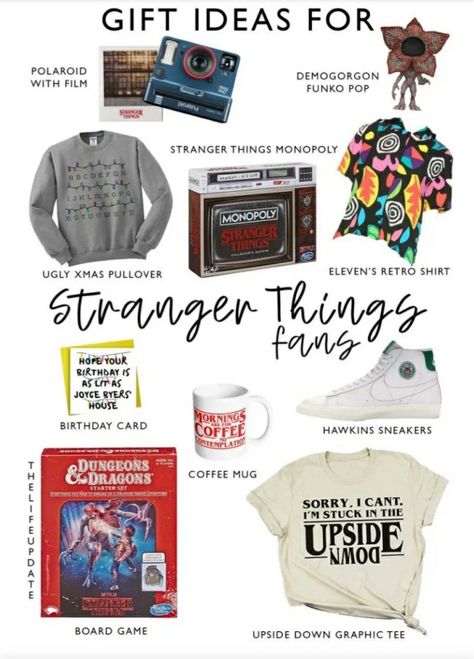 Stranger Things Christmas, Stranger Things Gifts, Stranger Things Merch, Stranger Things Merchandise, Instagram Username Ideas, Stranger Things Season 3, One Direction Photos, Stranger Things Characters, Christmas Gifts For Wife