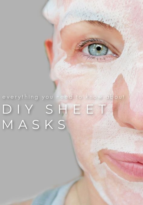 Learn how you can DIY Sheet masks at home the natural and affordable way! Sheet masks deliver tons of hydration and nutrients to the skin!