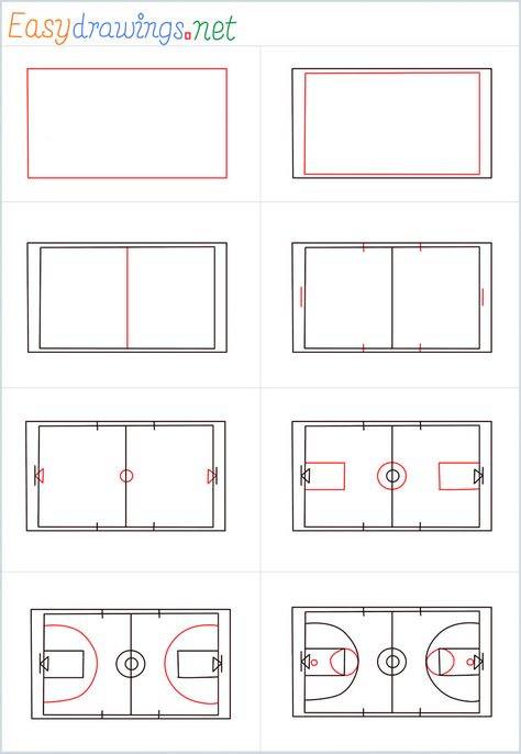 How To Draw A Basketball Court, Basketball Court Drawing, Draw A Basketball, Diy Basketball Court, Court Drawing, Basketball Doodle, Basketball Jersey Outfit, Diy Basketball, Fun Drawings