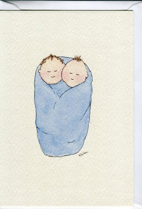 Twin baby boys -cards available from my etsy shop -link on my profile Handmade and printed from an original watercolour by Heather Tatum #etsy#folksy #twinboys #twincards #baby #multiplebirth#boytwins#babies #newborntwins #cardsbaby #cardtwins HeatherTatumCards Cards Drawing, Twin Baby Boys, Baby Boy Cards, Baby Art Projects, Watercolor Birthday Cards, Watercolor Beginner, Scrapbook Printing, Cute Twins, Baby Illustration