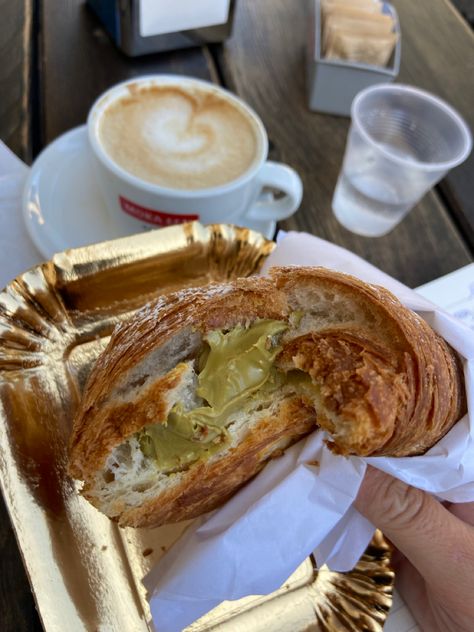 Italian breakfast #cornetti #italy #love Mediterranean Mermaid, Pistachio Aesthetic, Italy Breakfast, Breakfast In Italy, Manifest Board, Cozy Lifestyle, Italy Love, Italian Breakfast, Mediterranean Summer