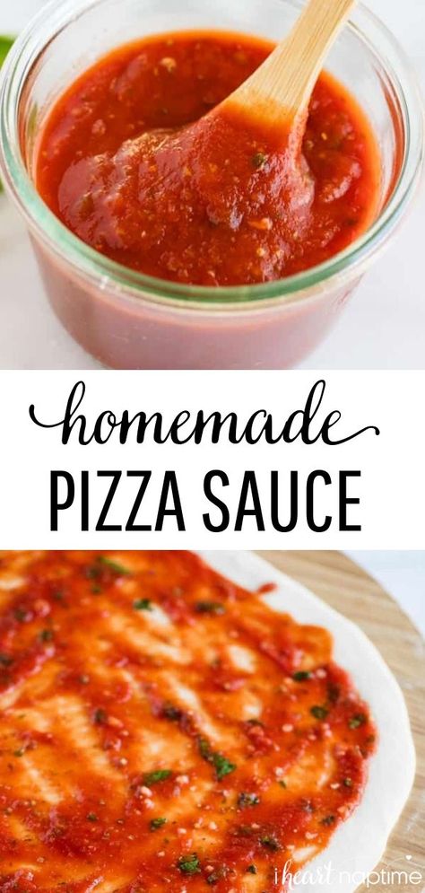 Pizza Sauce Easy, Pizza Appetizers, Easy Tomato Sauce, Pizza Sauce Recipe, Artisan Pizza, Easy Homemade Pizza, Pizza Sauce Homemade, Making Homemade Pizza, Flatbread Pizza