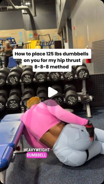 Dumbell Hip Thrust, Hip Thrust With Kettlebell, Hip Thrust Positioning, Single Leg Hip Thrust With Dumbbell, How To Do Hip Thrusts At Gym, 125 Lbs, Hip Thrust, I Got You, Kettlebell