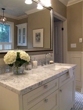 Double Sink Vanity Set - Foter Granite Bathroom, Bathroom Big, Bathroom Diy, Hall Bathroom, Master Bath Remodel, Condo Living, Bathroom Countertops, Design Bathroom, Upstairs Bathrooms