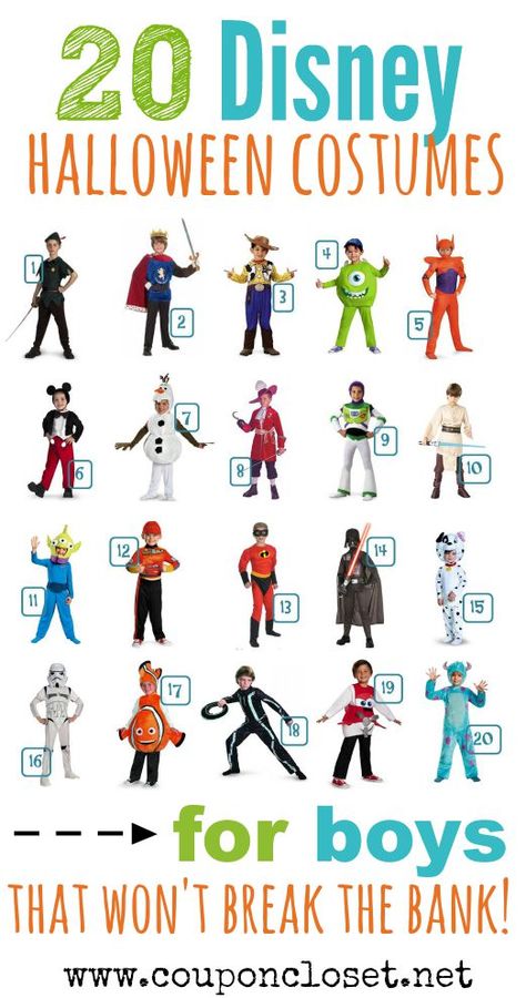 disney halloween costumes for boys