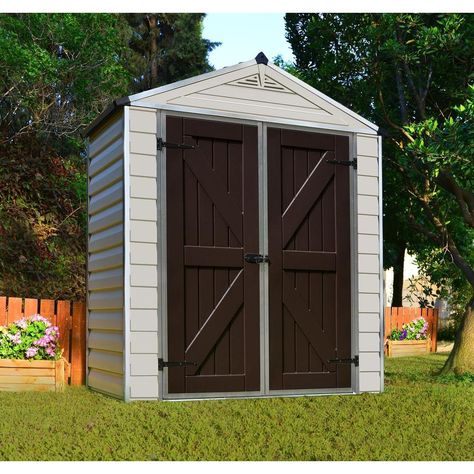 Plastic Storage Sheds, Concrete Patios, Outdoor Storage Shed, Plastic Sheds, Storage Shed Plans, Outdoor Sheds, Wood Shed, Bike Shed, Diy Shed