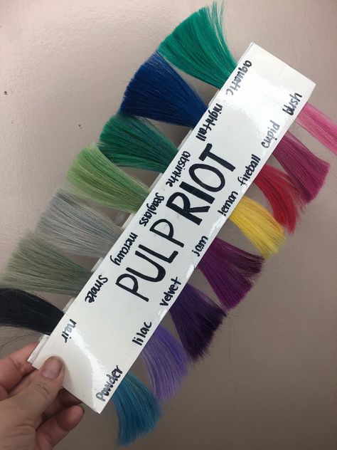 Pulp riot color swatches Pulp Riot Hair Color Swatches, Pulp Riot Hair Color Formulas, Hair Color Swatches, Pulp Riot Hair Color, Color Formulas, Pulp Riot Hair, Hair Color Formulas, Teal Hair, Pulp Riot