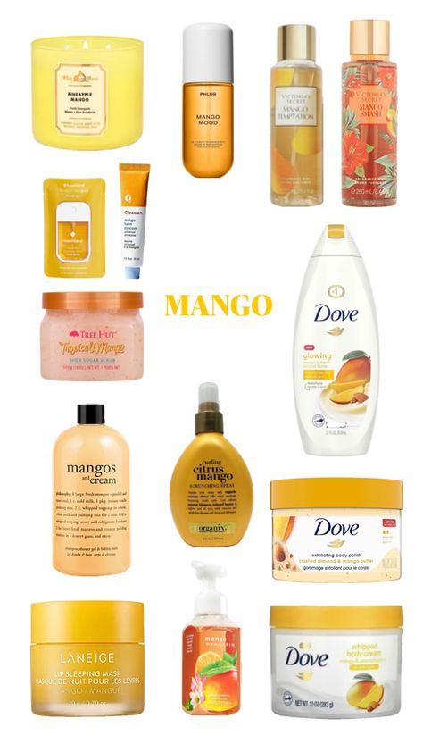 #mango #smell #good Mango Scent, Mango Cream, Perfume Scents, Body Care Routine, Shower Routine, Body Skin Care Routine, Perfume Collection, Skin Care Products, All Things Beauty