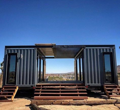 Fiji House, Eco Roof, Industrial House Exterior, Container Van House, Nomad Travel, Container Conversions, Container Cabin, Container Office, Tiny House Layout