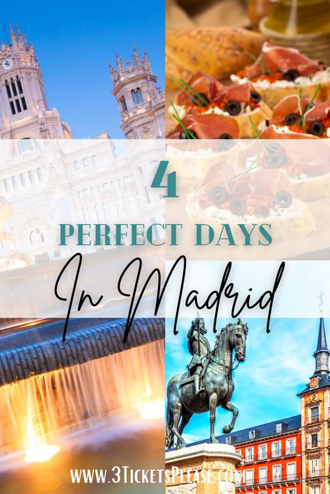 Madrid 3 Day Itinerary, 4 Days In Madrid, Madrid Itinerary 3 Days, Madrid Itinerary, Visit Madrid, Spain Itinerary, City Parks, Madrid Travel, Europe Trip