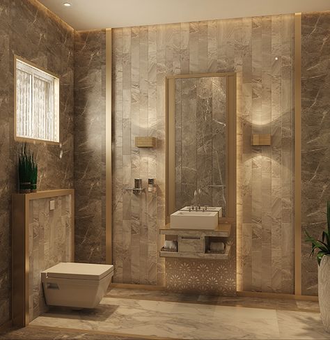 Bathroom Ideas Gold, Modern Toilets, Luxury Bathroom Ideas, Shower Makeover, Bathroom Brown, Rustic Bathroom Shelves, Contemporary Bathroom Designs, Modern Toilet, Bathroom Storage Shelves