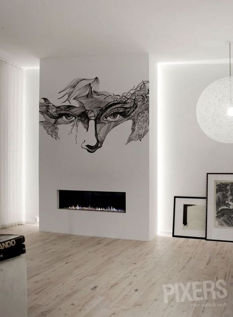 Eyes Inspiration, Abstract Eyes, Mural Abstract, Wall Drawings, Room Wall Painting, Wall Painting Decor, Bedroom Wall Paint, Wall Drawing, Wall Paint Designs