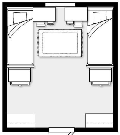 Just an idea of how we can do the layout of our dorm room.  This is just an idea, but I think that it could work.  Note that the dimensions are semi accurate Dorm Room Layout Ideas Double, Dorm Common Room Ideas, Dorm Layout Ideas Double, Dormitory Layout, Small Dorm Room Ideas Layout Double, Dorm Room Layout Double, Dorm Room Setup, Dorm Layout, Dorm Room Layouts