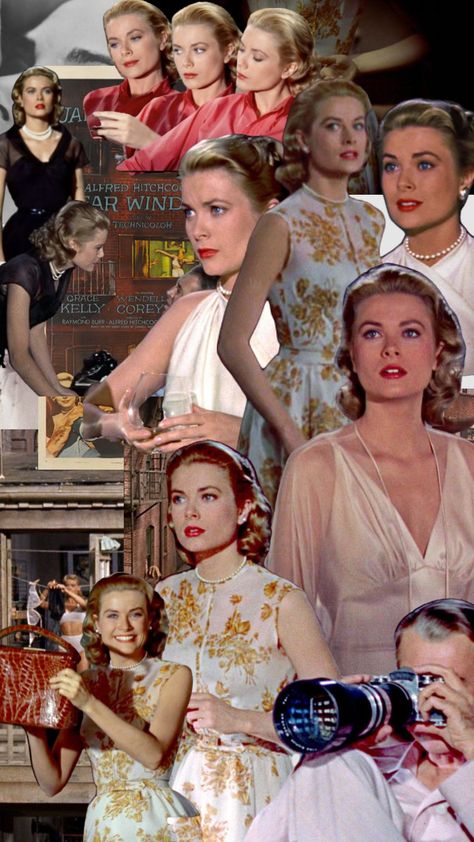 grace kelly in rear window Grace Kelly Aesthetic, Grace Kelly Rear Window, Kelly Aesthetic, Light Academia, Grace Kelly, Rear Window, Create Collage, Aesthetic Wallpaper, Your Aesthetic