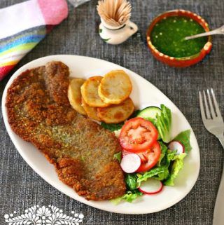 Fried Pork Steak, Milanesa Recipe, Country Fried Steak Recipe, Mexico In My Kitchen, Pork Steak Recipe, Fried Steak Recipes, Cube Steak Recipes, Pork Steak, Fried Pork