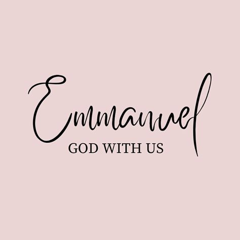 Emmanuel- God with us. Matthew 1:23. Immanuel - God with us, Living Inside. Terrian song lyrics. Bible typography. Emmanuel God With Us Wallpaper, Immanuel Tattoo, Emmanuel Wallpaper, Emmanuel Tattoo, Emmanuel God With Us, Matthew 1 23, Peace Maker, Immanuel God With Us, Cute Bible Verses