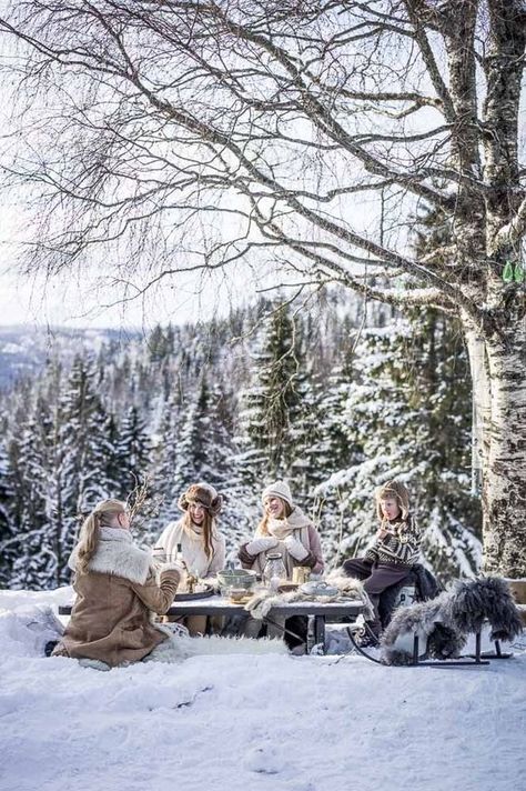 Christmas Party Snacks, Winter Dinner Party, Winter Picnic, Snow In Summer, Winter Cabin, I Love Winter, Winter Photo, Winter Love, Christmas Garden