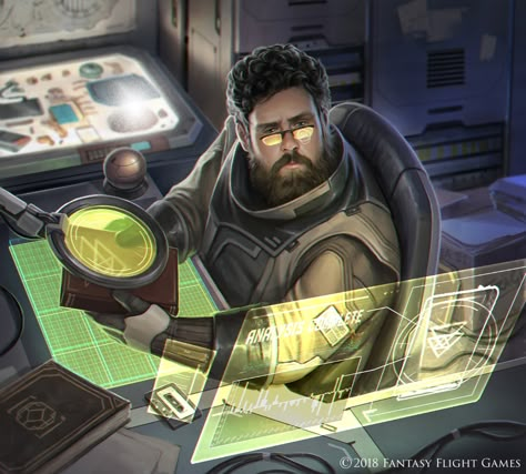 Android Netrunner, The Archivist, Sci Fi Character Art, Shadowrun Rpg, Rukia Bleach, Sci Fi Rpg, Traveller Rpg, Cyberpunk Rpg, Science Fiction Illustration