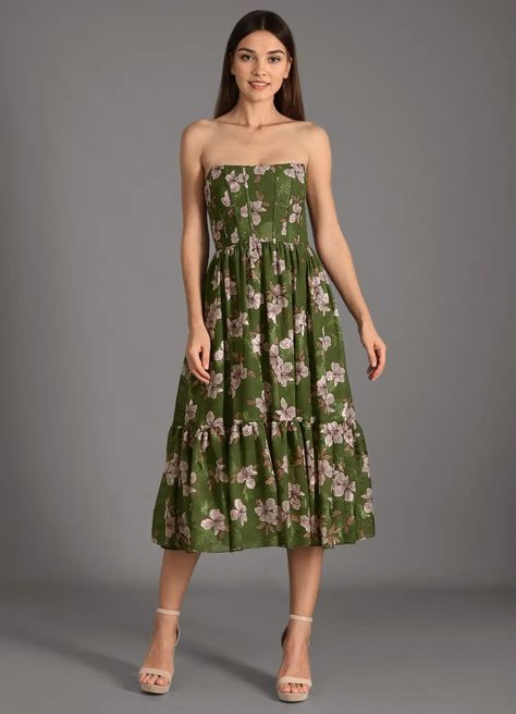 Gigi Green Floral Midi Dress | Azazie Floral Formal Dresses, Green Floral Midi Dress, Formal Midi Dress, Atelier Dress, Wedding Guest Dress Midi, Spring Wedding Guest, Spring Wedding Guest Dress, Floral Dress Formal, Midi Dress Formal