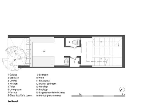 Gallery of 3x10 House / AHL architects associates - 23 Narrow Houses, Compact House, Narrow House, Glass Floor, Kids Corner, Urban Area, Types Of Houses, How To Level Ground, Container House