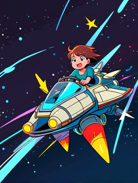 Simple Cartoon illustrator A girl driving a spaceship 3 Spaceship Cartoon, Girl Driving, Cartoon Spaceship, Girls Driving, Simple Cartoon, Design Ad, Spaceship, A Girl, Illustrator