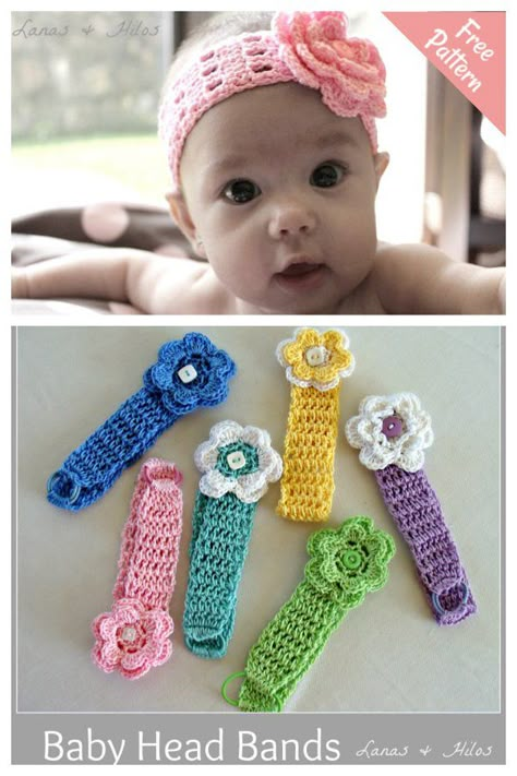 Crochet Headband Tutorial, Crochet Hairband, Baby Headbands Crochet, Accessories Crochet, Crochet Heart Pattern, Crochet Headband Pattern, Crochet Bows, Crochet Baby Girl, Flower Blanket