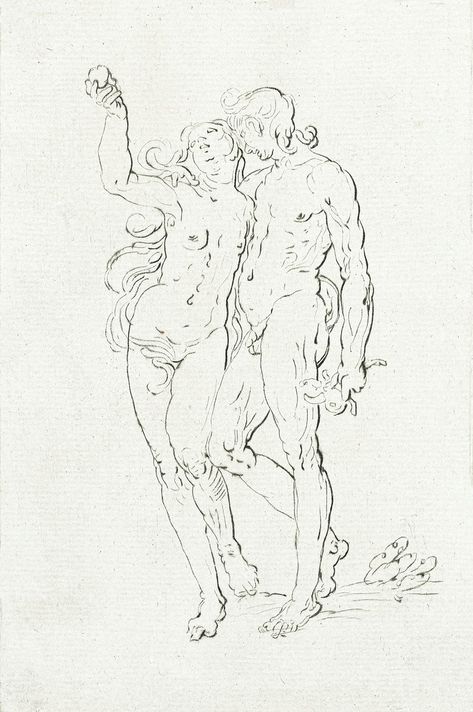 Eva And Adam, Medieval Artwork, Adam Eve, Master Drawing, Female Art Painting, Figurative Artists, Surrealism Painting, Greek Art, Adam And Eve