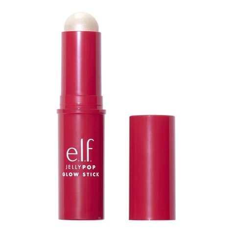 Elf Jelly Pop, Elf Glow, Elf Highlighter, Best Facial Cleanser, Makeup Bag Essentials, Stick Highlighter, Baby Soft Skin, Glow Stick, Cocktail Glassware