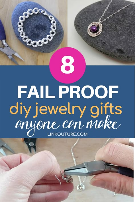 Christmas Jewelry Diy, Making Jewelry For Beginners, Diy Jewelry Making Tutorials, Jewelry Hacks, Jewelry Making Business, Diy Jewelry Gifts, Diy Jewelry Tutorials, Easy Jewelry, Wire Jewelry Tutorial