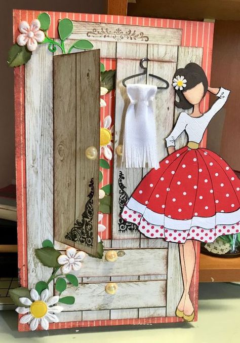 Paper Dolls Dress, Collection Journal, Girl In Dress, Prima Paper Dolls, Prima Doll Stamps, Julie Nutting, Paper Dolls Diy, Card Candy, Dress Card