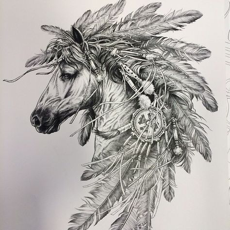 No automatic alt text available. Native American Horse Tattoo, Indian Horse Tattoo, Horse Tattoo Design, Cowgirl Tattoos, Affliction Clothing, Horse Art Drawing, Native American Horses, Native American Tattoo, Native American Tattoos