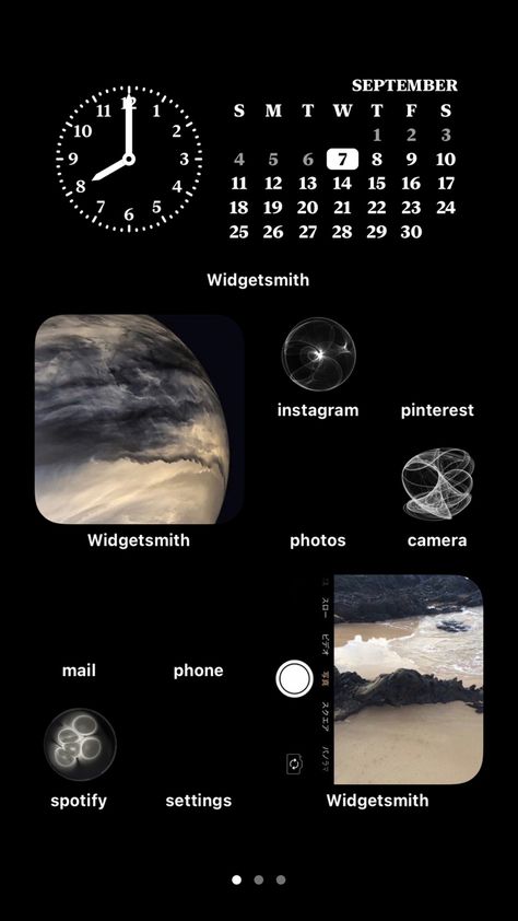 Dark Mode Home Screen, Dark Mode Widgets, Ios Theme Dark, Dark Phone Layout, Ios 16 Home Screen Ideas Dark, Dark Phone Theme, Dark Homescreen, Infinix Phones, Home Lock Screen