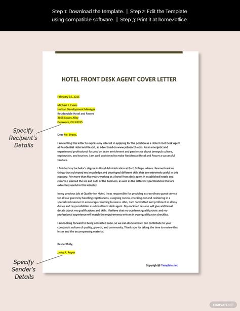 Free Hotel Front Desk Agent Cover Letter Template #AD, , #PAID, #Front, #Desk, #Free, #Hotel, #Letter Front Desk Agent, Hotel Front Desk, Cover Letter Template Free, Job Description Template, Document Templates, Letter Template, Free Hotel, Cover Letter Template, Blog Website