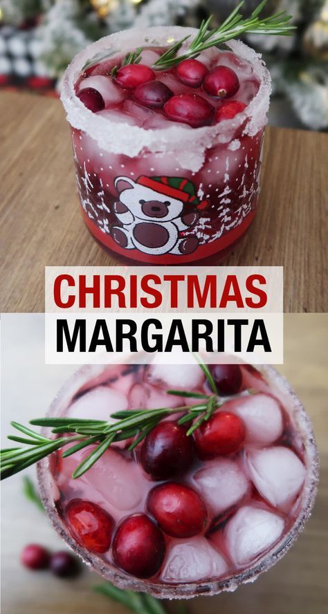 Cranberry Pomegranate Margarita, Holiday Drink Garnish, Christmas Margarita, Christmas Drinks Alcohol Recipes, Christmas Party Drinks, Cranberry Margarita, Christmas Drinks Alcohol, Boozy Drinks, Festive Drinks