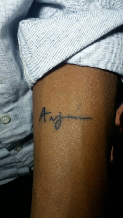 Arjun Name Tattoo, Arjun Tattoo, Name Tattoo, Fish Tattoos, Jesus Fish Tattoo, Collage, Tattoos, Pins, Quick Saves