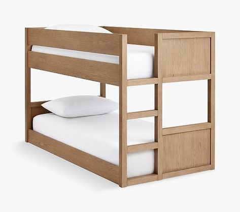 Bunk Bed Loft Bed Stair Loft Bed Beds & Trundles | Pottery Barn Kids Teen Bunk Beds, Loft Bed Stairs, Loft Beds For Kids, Bunk Beds Loft, Beds Loft, Bed Loft, Bunk Bed Rooms, Bed Mattress Sizes, Beds For Kids