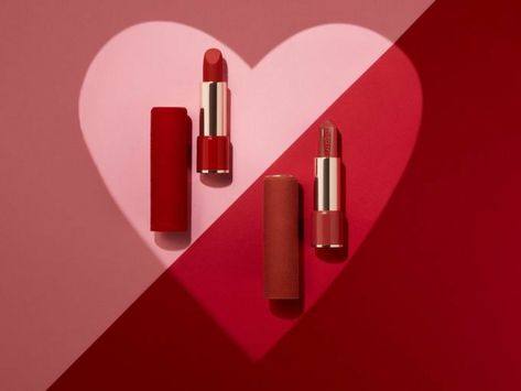 Cosmetic Creative, Makeup Ads, Rouge Lipstick, Cosmetics Photography, Luxury Cosmetics, Beauty Products Photography, Cosmetic Design, Valentine Photography, Lip Hydration