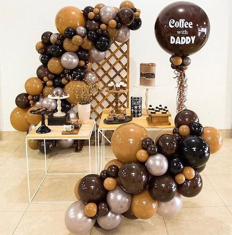 Decoración de cumpleaños para hombre ¡Mejores temas! Boy Party Balloons, Hen Party Cakes, Deco Ballon, Western Birthday Party, Sweet 16 Decorations, Cowboy Baby Shower, Gold Party Decorations, Big Balloons, Balloon Centerpieces