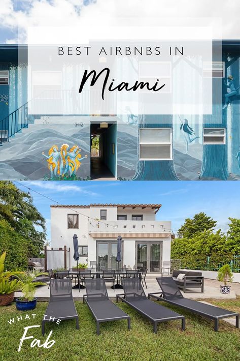 The BEST Miami Airbnbs: You'll Fall in Love with Miami | 2021 Miami Airbnb, Miami Beach House, Trip To Miami, Brickell Miami, Downtown Miami, Beautiful Vacations, North Beach, Miami Design, Planning A Trip