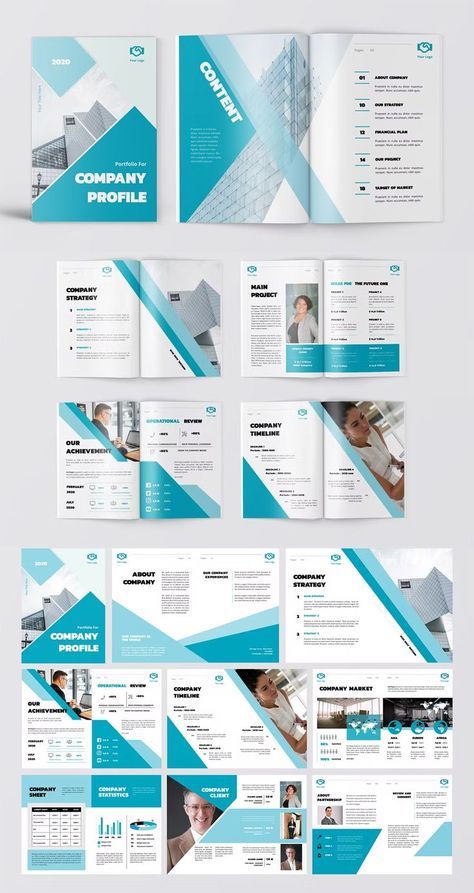 Booklet Design Layout, Company Brochure Design, Company Profile Design Templates, Company Profile Brochure, Brochure Design Layouts, Blue Company, Corporate Profile, Business Brochure Design, Brochure Design Layout